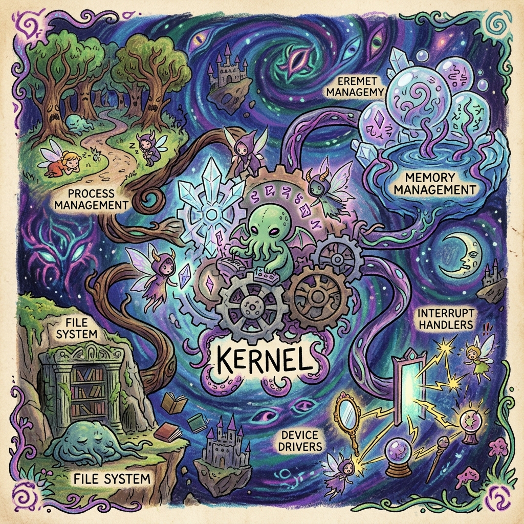 GOS Kernel アーキテクチャ概念図